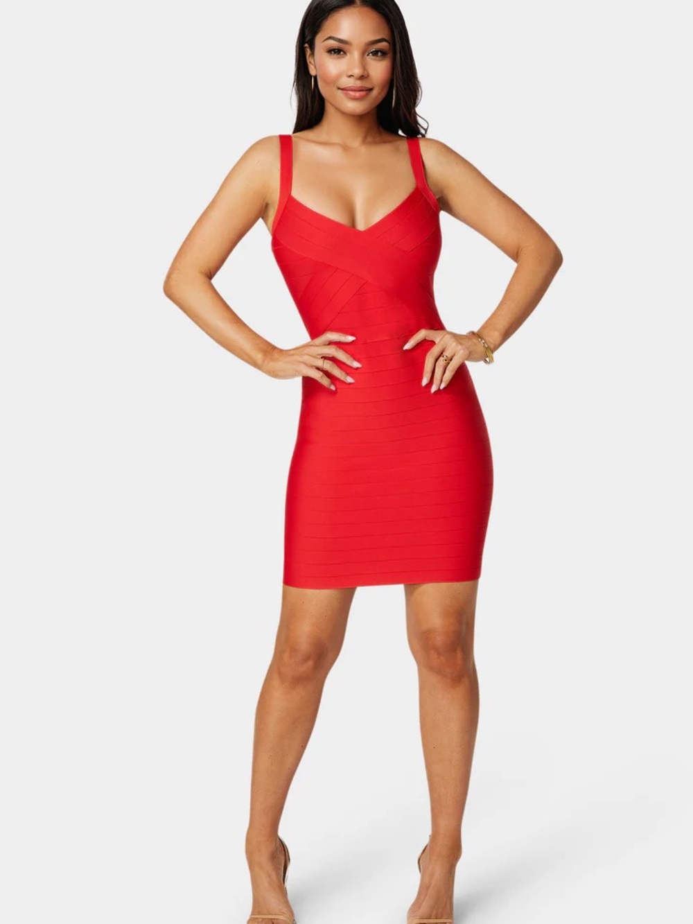 Red Bandage Mini Dress